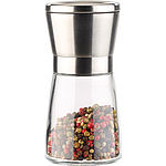 Set Macinasale E Pepe In Vetro Con Supporto In Acciaio Inox – Regolabile E Ricaricabile (2 Pezzi) - 4
