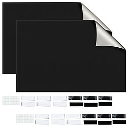 Carlo Milano Fensterfolie: Fenster-Verdunkelung 300 x 145 cm, 420D-Polyester, Montage ohne Bohren (Verdunkelungsfolie mit Klettband)