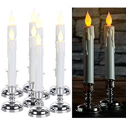 LED Stabkerzen / LED-Stabkerzen mit Kerzenständer für günstige € 4,25 bis € 5,00 kaufen