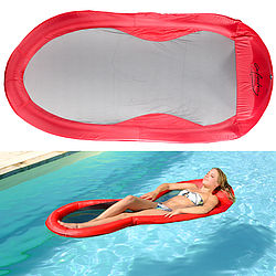 PEARL Luftmatratze Pool: Aufblasbare Komfort-Wasser-Luftmatratze, 155 x 76 cm, bis 80 kg (Luft-Matratze)