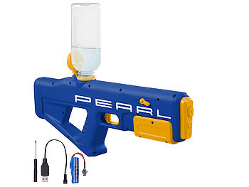 PEARL Wasserspritzpistole: Elektrische Wasserpistole mit Tankaufsatz, bis 10 m Reichweite, 650 ml (Wasserpistole für Kinder)