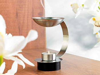 Britesta Duft-Lampe: Edelstahl-Duftlampe inklusive Teelicht, Teelichthalter Ø 39 mm (Raumduft-Lampe)