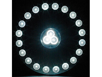 Lunartec Lampe mit Fernbedienung: Rundleuchte mit 20+3 LEDs, inklusive Fernbedienung (Lampe mit Batterie)