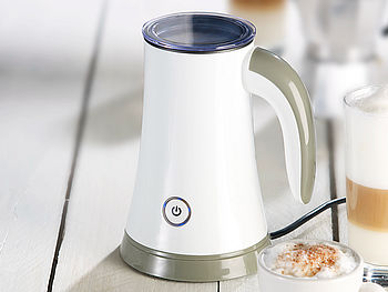Cucina di Modena Milchschaummacher: Elektrischer, kabelloser 3in1-Milchaufschäumer (Milchkocher)