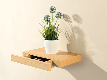 Carlo Milano Schubladen Versteck: Wandregal mit versteckter Schublade, 40 x 5 x 25 cm, Versandrückläufer (Regal mit Schublade)