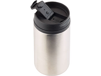 Rosenstein & Söhne Kaffeebecher: Doppelwandiger Edelstahl-Isolierbecher, hält warm & kalt, 280 ml (Thermobecher doppelwandig)