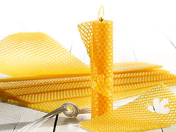 Your Design Bienenwachs Kerzen Set: 12 Bienenwachs-Platten zum Kerzen-Gestalten, 300 x 133 mm (Wachs)