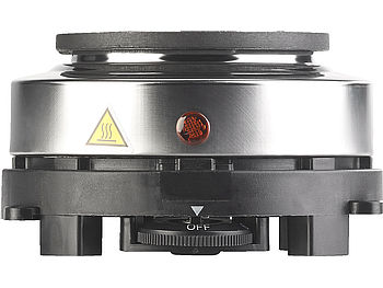 Rosenstein & Söhne Piastra elettrica mini singola, regolabile, 500 Watt, Ø 10 cm