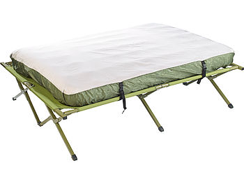 Semptec Feldbett 2 Personen: 4in1-Doppelzelt Feldbett,2 Winterschlafsä.,Sonnenschutz,Matr. u. Aufl. (Feldbett Zelt 2 Personen)