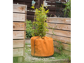Royal Gardineer Blumentopf Abdeckung: 2er-Set Thermo-Topfschutz für Pflanzen, 50 x 45 cm (Pflanzenschutze Winter)