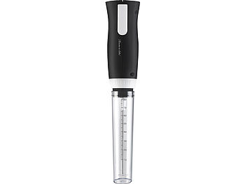 Rosenstein & Söhne Minimixer: Elektrischer Profi-Mini-Handmixer, Mixbecher-Aufsatz, 2 Stufen, 30 W (Kleiner Handmixer)