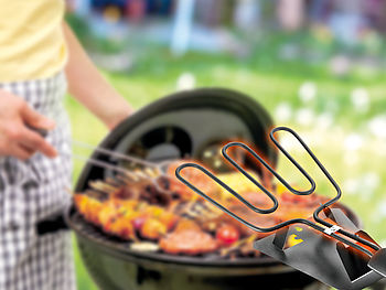 Rosenstein & Söhne Anzünder: 2er-Set Elektrischer Grillanzünder für Kohle und Briketts, 800 Watt (Elektrischer Kohleanzünder Grill)