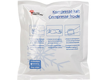 newgen medicals Kühlkompressen Kinder: 10er-Set Einweg-Kühlkompressen zur sofortigen Anwendung, 15 x 17 cm (Kühlpad Kinder unterwegs)