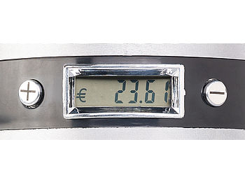 infactory Spardose mit Zähler: XXL-Spardose mit elektronischem Münz-Zählwerk und LCD-Display, 3,8 l (große Spardose)