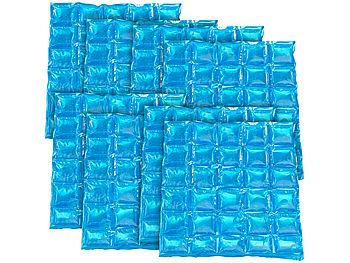 PEARL Kühlpads: 8er-Set flexible Kühlkissen mit Kühlzellen, wiederverwendbar, 30x25 cm (flexible Kühlakkus)