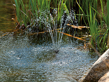 Royal Gardineer Solarpumpe: Teich- und Springbrunnen-Pumpe mit 2
