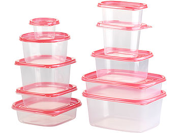 Rosenstein & Söhne Tupperdosen Set: 120-teiliges XXL-Frischhaltedosen-Set BASIC (60 Dosen) (Dosenset)
