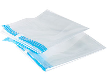 PEARL Vakuumbeutel zum Rollen: 2er-Set Vakuum-Beutel zum Einrollen, Größe 40 x 60 cm (Vakuumbeutel Reise)