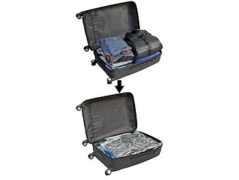 PEARL Vakuumbeutel zum Rollen: 2er-Set Vakuum-Beutel zum Einrollen, Größe 40 x 60 cm (Vakuumbeutel Reise)
