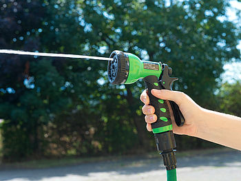Royal Gardineer Gartenbrause: Brause für Gartenschläuche mit 9 Wasserstrahl-Einstellungen (Handbrause Garten)