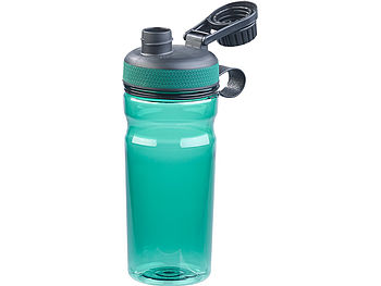 Speeron Fitnessflasche: Sport-Trinkflasche, 700 ml, auslaufsicher, grün (Camping-Trinkflasche)