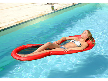 infactory Luftmatratze: 2er-Set Wasserhängematten 200 x 90 cm inklusive Transport-Tasche (Luftmatratze Wasserhängematte)