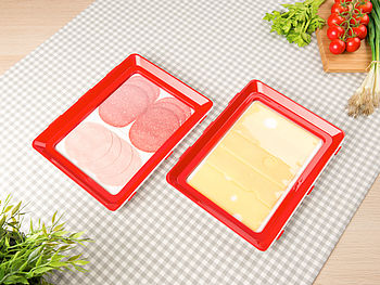 Genius Ideas Aufschnitt Boxen: XL-Frischhaltedose für Wurst- und Käse-Aufschnitt (Aufschnittbox Glas)
