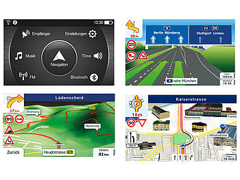 NavGear TourMate N4, Motorrad-, Kfz- & Outdoor-Navi mit Europa