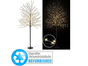 Lunartec Deko-Lichterbaum: LED-Deko-Baum mit 900 LED-Knospen, 150 cm, Versandrückläufer (Lichterbaum Outdoor groß)