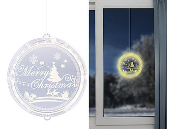 Lunartec Fensterdeko: Weihnachtliches Fensterlicht 