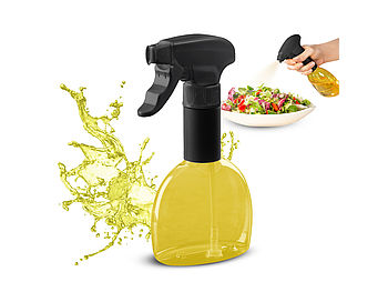 Rosenstein & Söhne Grill Öl-Sprühflasche: 2er-Set Speiseöl-Sprühflaschen, 280ml, lebensmittelecht (Öl Sprühflasche nachfüllbar)