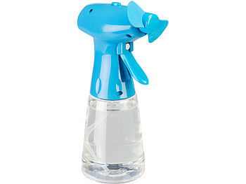 PEARL Wassersprüh Ventilator: 4er-Set Akku-Handventilator mit Wassersprüher, 400 ml, 800mAh (Miniventilator)