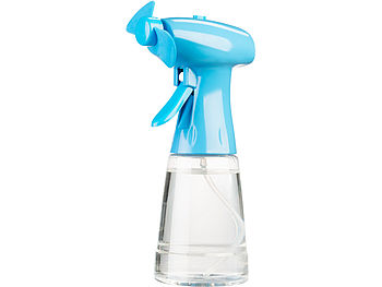 PEARL Sprühventilator: Akku-Handventilator mit Wassersprüher, 400 ml-Wassertank, 800 mAh (Handventilator mit Wasser)