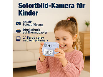Appareil Photo Instantané Full HD Avec Imprimante Thermique Callstel DV-10 - Photos Noir & Blanc Immédiates - Enfants & Adultes