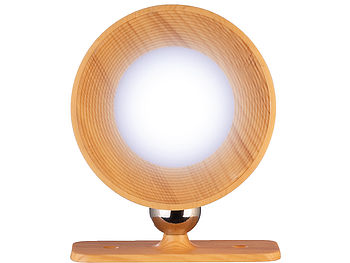 Lunartec LED Akkuleuchte: 4er-Set CCT-LED-Wandlampen, Magnetfuß, dimmbar, Touch-Bedienung, Pinie (LED-Wandlampe mit Schalter)